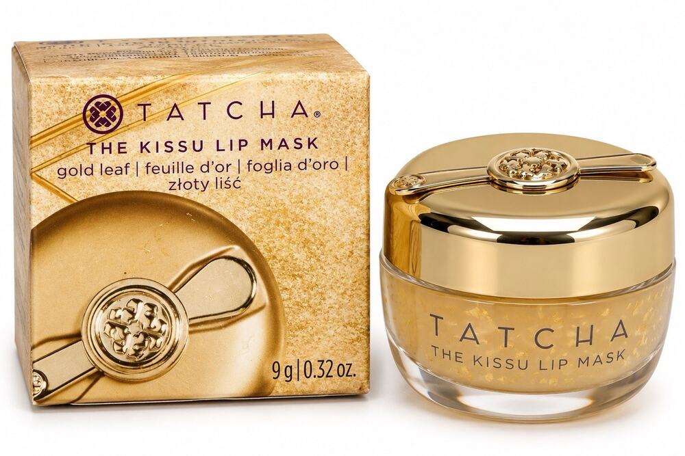 Tatcha Kissu GOLD LEAF Lip Mask Limited Edition 0.32 oz New In Box